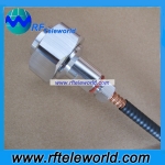 DIN 7/16 male plug straight connector for 1/4 super flexible cable 50-5 feeder DIN connector