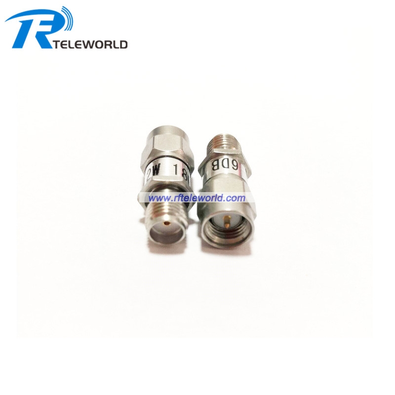 2W SMA DC-6GHz Coaxial Fixed Attenuators Frequency 6GHz SMA Fixed Connectors JE
