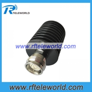 25W 4.3/10 RF coax attenuator 1-40dB 3G/4G 50ohm