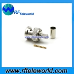 BNC Male Connector For RG58 Cable Crimp style